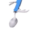 thumbnail image 2 of Camping Utensil Stainless Steel Fork Spoon Set (Blue), 2 of 4