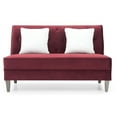 thumbnail image 3 of Glory Furniture Benedict Velvet Sofa in Burgundy, 3 of 5