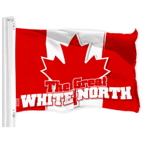G128 Canada Flag 3x5 ft LiteWeave Printed 150D Polyester with Brass Grommets, Indoor/Outdoor