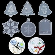 Silicone Christmas Ornaments - Christmas Silicone Resin Casting Mold - Christmas Tree - Elk