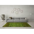 thumbnail image 3 of Ahgly Company Indoor Square Abstract Green Modern Area Rugs, 6' Square, 3 of 4