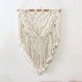 thumbnail image 1 of Macrame Woven Wall Hanging Boho Geometric Woven Tapestry Beige &, 1 of 7