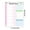 C-25.4*19*0.8cm, variant on English Note Book Double Line, Weekly Planner Notepad with 7 Day To Do List, 8 Lined Sections per Day, Tear Off Sheets for Student Memo