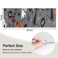 thumbnail image 5 of Gray Halloween Ghosts Cats and Pumpkins Kitchen Rug Mat,Kitchen Runner Rugs Non Skid Washable,Decorative Kitchen Floor Mats for Kitchen,Sink,Laundry,17"X47", 5 of 5