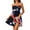 Red, variant on SAATLERI Usa Flag Dress for Women American Flag Independence Day Print Strapless Tube Top Dress Star Stripes Ruffle Beach Dress 4th Of July Dress