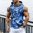 thumbnail image 2 of Gamivast Sun Protection Hoodie for Men Zip up Muscle Fit Sleeveless Sun Hoodie Lightweight Breathable Athletic Hoodie with Camo Pattern for Outdoor Wear, 2 of 8