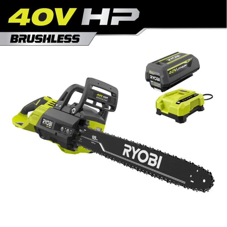 RYOBI 40V HP Cordless 18 in. Chainsaw 