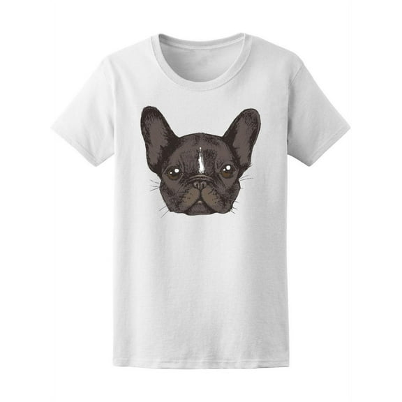 French Bulldog Hand Drawn  Tee Women's -Image by Shutterstock