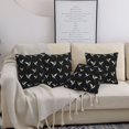 thumbnail image 7 of Throw Pillow Covers, Hummingbird Print Black Soft Square Pillow Cases with Invisible Zipper for Couch Bed Sofa, Farmhouse Fall Home Decor 20"x20", 7 of 7