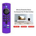 thumbnail image 3 of Funda para mando a distancia antideslizante para Amazon Fire TV Stick de 3.ª generación color morado, 3 of 5