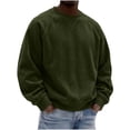 thumbnail image 6 of Luvrsol Men Solid Color Long Sleeve Crew Neck Pullover Basic Plain Athletic Sweatshirt S-3XL, 6 of 8
