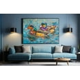 thumbnail image 2 of Duck Canvas Art Duck Wall Decor Bird Canvas Wall Art For Livingroom Bedroom Office, 2 of 7