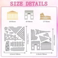 thumbnail image 2 of 8 Styles Historic Buildings Cutting Dies Attractions Card Making Die Cut Carbon Steel Die Cuts Stencils Card Scrapbooking Embossing Template Dies for DIY Paper Craft Albums Gift Decor, 2 of 9