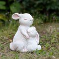 thumbnail image 1 of Mother & Baby Rabbits Garden Statue, 1 of 5
