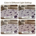 thumbnail image 7 of ODIKA 8'x10' Washable Area Rug Purple Deep Bug Eggplant Boho Featuring Delicate Florals Poppy for King Size Bedroom Under Bed, Master Suite, Non-Shedding, Easy Care, 7 of 7
