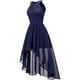 thumbnail image 3 of Vestido de cóctel para mujer, vestidos de fiesta irregulares sin mangas., 3 of 5
