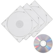 10/50/100Pcs 0.2in Thickness Slim Single Clear PP Poly CD Case Blank Disc Replacement Cover Plastic, CD Storage Case