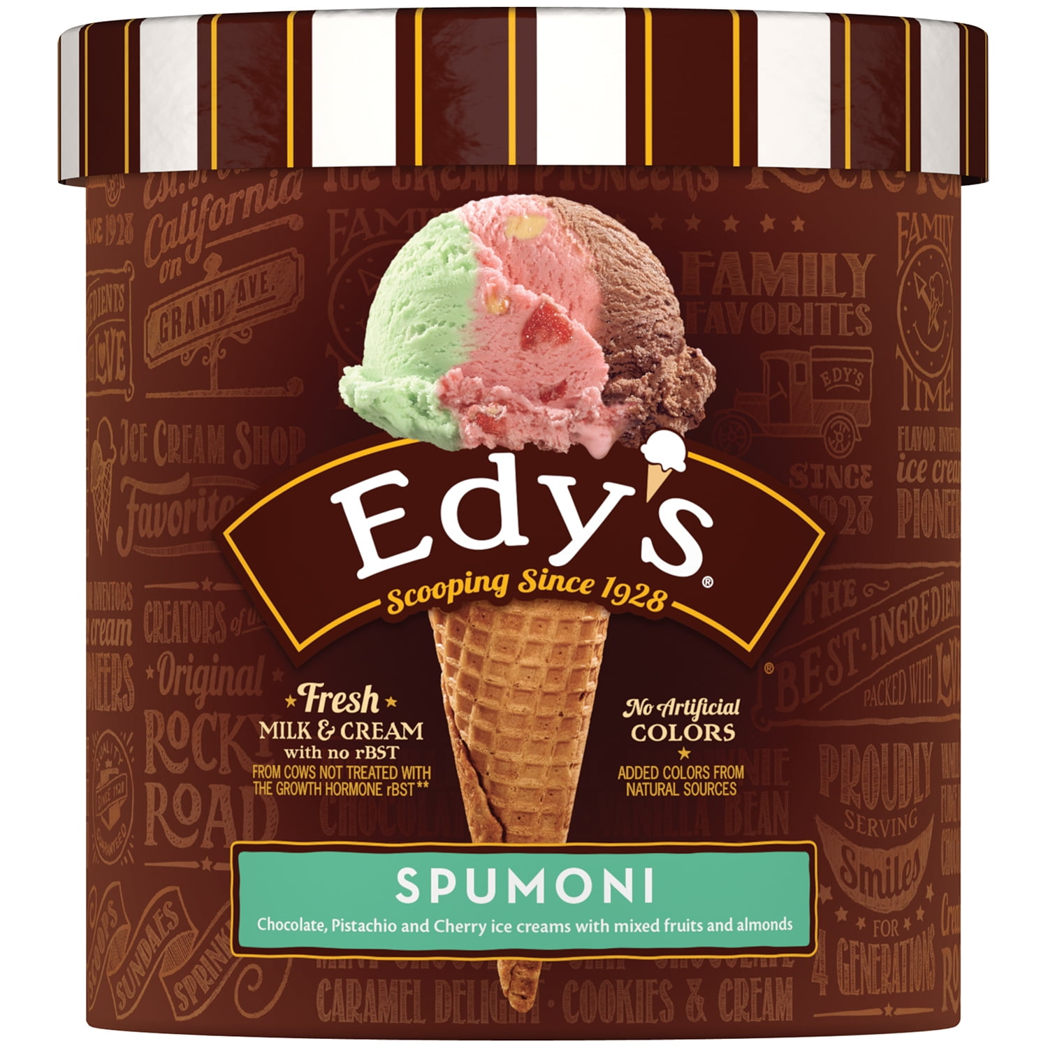 EDY'S DREYER'S Grand Spumoni Ice Cream 1.5 qt. Carton by Nestlé Dreyer's Ice Cream Company