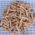 thumbnail image 4 of CHAO 100 Uds (3,5x0,7 cm) Mini pinzas para la ropa pinzas de madera Natural pinzas para fotos para decoración DIY, 4 of 5