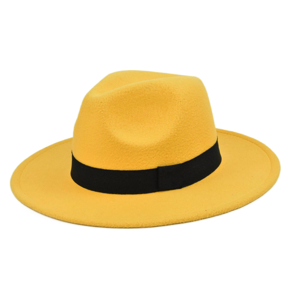 Retro Rancher Hat with Wide Brim Vintage Style Men's Felt Hat Vacation
