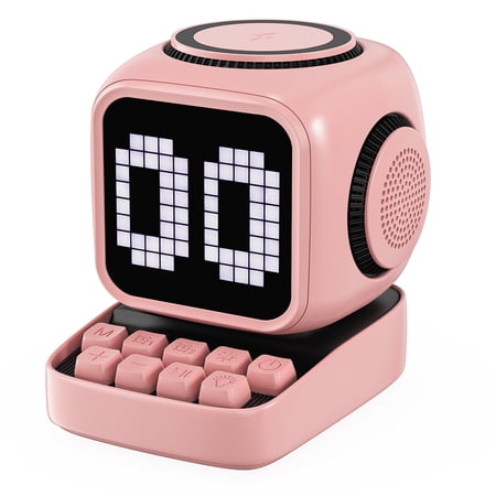 Smart Bluetooth Speaker with Wireless Charging & Clock - 15W Magnetic Fast Charging, Rhythm Lights, Touch Controls, Immersive Sound