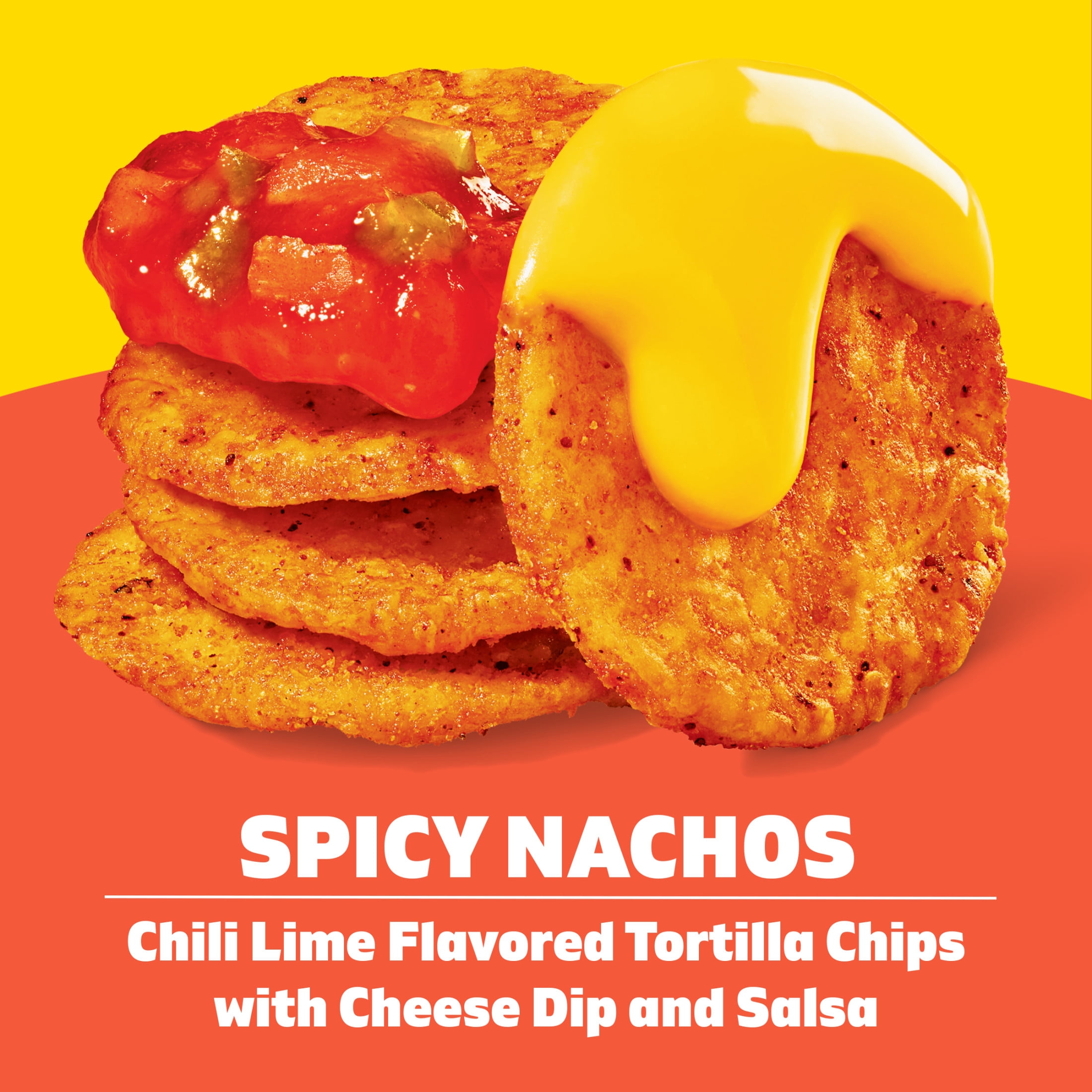 Lunchables Spicy Nachos with Chili Lime Flavored Tortilla Chips, Cheese Dip & Salsa, 4.4 oz Pack