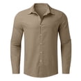 thumbnail image 4 of Ruyang Black Dress Shirt for Boys Button Up Shirts Kids Long Sleeve School Formal Tops Lapel Plain Tee, 4 of 4