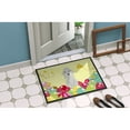 thumbnail image 4 of Easter Eggs Bedlington Terrier Blue Door Mat, 4 of 4