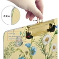thumbnail image 4 of Coolnut Wildflowers Clipboard A4 Standard Size Decorative Clipboard with Low Profile Metal Clip for Students Men Women Classroom and Office Gifts, 4 of 7