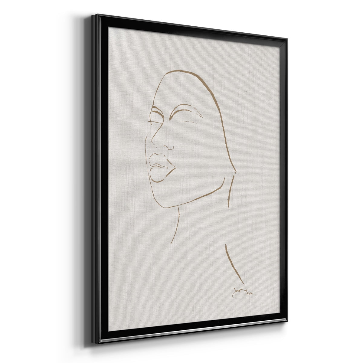 Portrait Sketch II Premium Framed Print - Ready to Hang