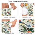 thumbnail image 5 of FORMRS Mens Swim Trunks Mesh Liner Quick Dry Casual Beach Board Shorts with Pockets, Sizes S-2XL, Light Green Floral Pattern, 5 of 9