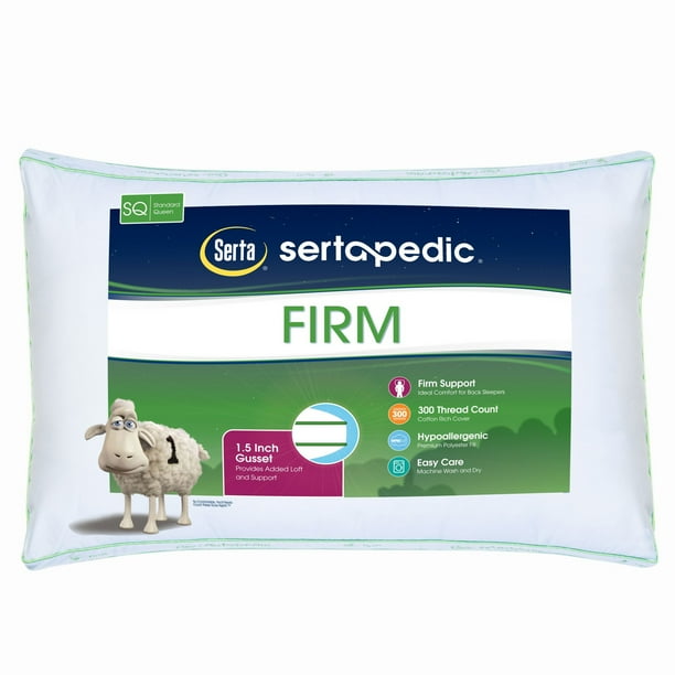 Sertapedic Firm Bed Pillow, Standard/Queen