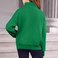thumbnail image 6 of Bnwani Girls Sweatshirt Half Zip Winter Sweatshirt Plain Pullover, 6 of 8