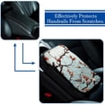 thumbnail image 5 of Tree Soft Furry Printed Armrest Cover - 12.5x8.2 Inch Comfortable Car Armrest Accessories, 5 of 6