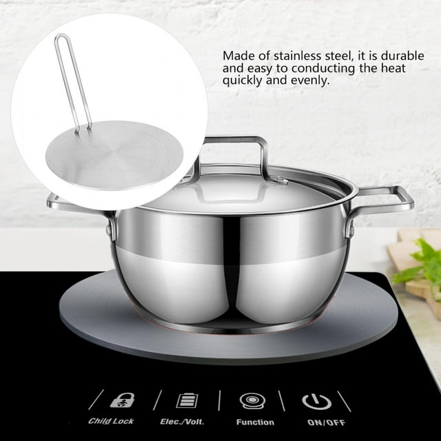 Greensen Stainless Steel Heat Diffuser Induction Plate Adapter Converter Gas Electric Cooker Plate,Heat Induction Plate,Induction Cooker Heat Diffuser