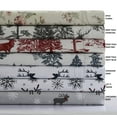 thumbnail image 2 of Mountain Toile Heavyweight 200-GSM Cotton Flannel Printed Extra Deep Pocket Sheet Set, 2 of 3