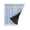 Blue, variant on Btomtd Blackout Curtains, 39" x 35", 1 Panel, Double Layer Lace Thermal Insulated Darkening Drapes, No-Drill Curtains for Bedroom Living Room (Blue)