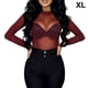 thumbnail image 2 of Camisa base de mujer Minnieouse Sexy de manga larga transparente Vino rojo S, 2 of 6
