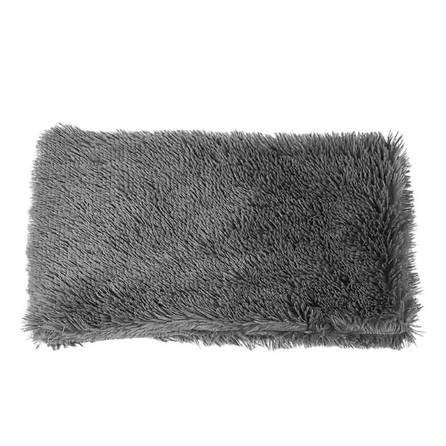 Becaristey Soft And Comfortable Fluffy Pet Blanket For Dogs And Cats Various Sizes Soft Warm Fluffy Pet Blanket dark grey S 1Set