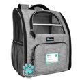thumbnail image 1 of Mochila para perros PetaMi para gatos y cachorros de hasta 8 kg, color gris, 1 of 7