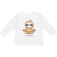 thumbnail image 3 of Inktastic Meditating Sloth Boys or Girls Long Sleeve Toddler T-Shirt, 3 of 5