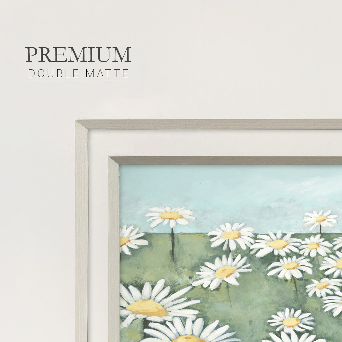 Field of Flowers-Premium Framed Print