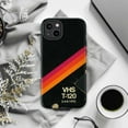 thumbnail image 5 of Retro VHS Tape Phone Case, Vintage 80s Aesthetic T-120 Design Protective Cover for iPhone 16 15 14 13 12 11 Pro Max Mini Plus, 5 of 6
