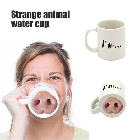 

Coffee Mug with Funny Bottom Pattern Very Cute Animal Cup Gift for Kids Adult