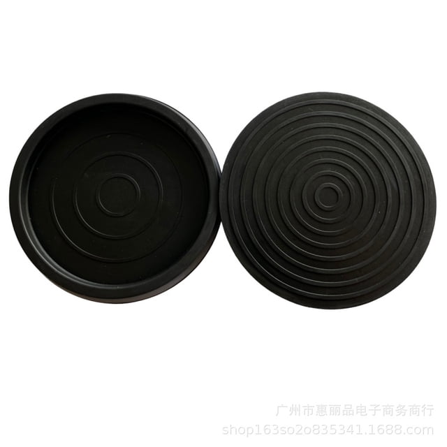 Posavasos redondo con ruedas para muebles, alfombrilla de goma antideslizante de 2,5 pulgadas para pies de piano, para gabinetes y sofás