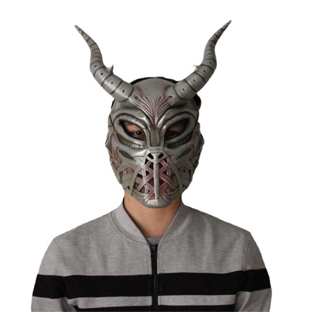 Máscara de cosplay de Halloween Dungeons And Warrior para adultos