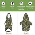 thumbnail image 4 of Yiaed Green Skulls Print Dog Hoodie Security Pet Dog Costume Pets Dog Hoodie Sweatshirt with Pocket for Small Dogs-X-Small, 4 of 5