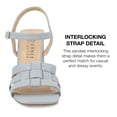 thumbnail image 2 of Journee Collection Womens Gibssen Ankle Strap Covered Block Heel Sandals, 2 of 5