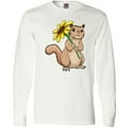 thumbnail image 3 of Inktastic Cute Chipmunk with Sunflower Long Sleeve T-Shirt, 3 of 5