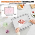 thumbnail image 3 of VEVOR Máquina para hacer rollos de helado frito, sartén para helado salteado de 12,6" x 8,5", máquina para hacer helado enrollada de acero inoxidable con compresor y 2 raspadores, para hacer helado, y, 3 of 5